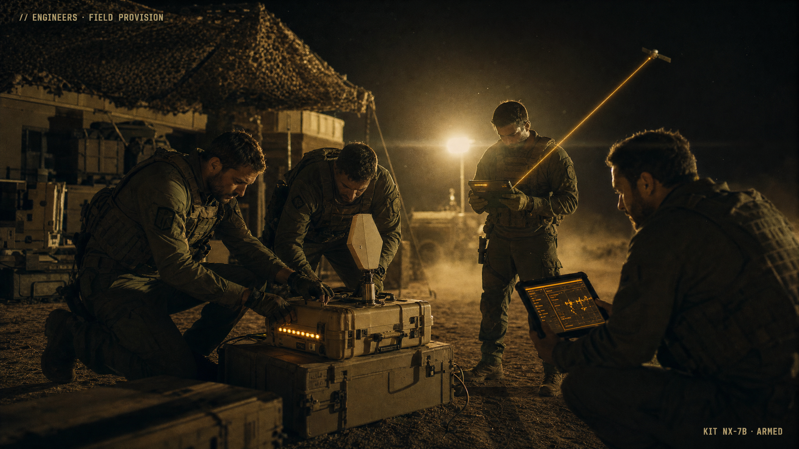 Forward operating base laid by combat engineers