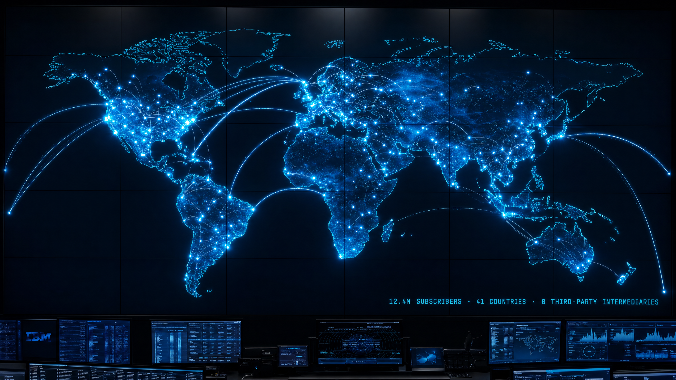 World subscriber map
